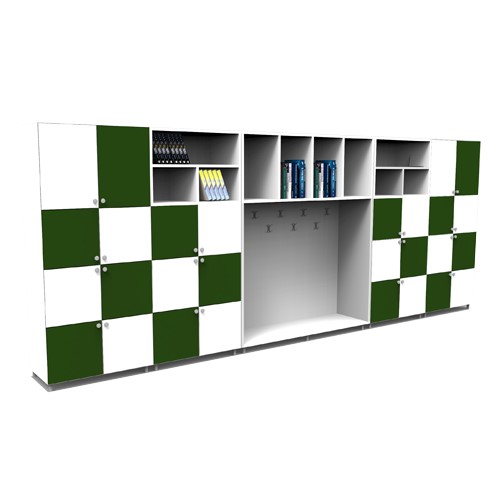 FIVE MODULE CLASSROOM STUDENT CABINET